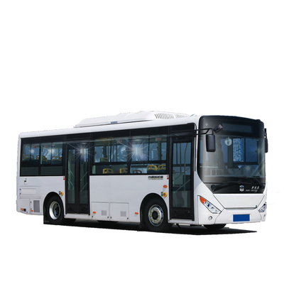 Autobús eléctrico puro del transporte de la ciudad de 28 Seater dirección izquierda de 8 metros con el aire acondicionado