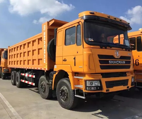 Suspensión hidráulica de Shacman F3000 8x4 del camión volquete del euro 2 de los volquetes diesel resistentes de la emisión 380hp 10MT del taxi