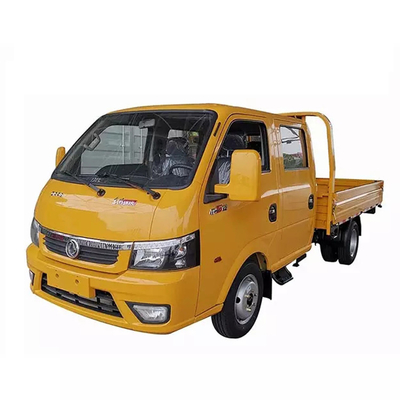 El cargo ligero de la cama del camión de la fila del taxi del doble del camión del cargo de DONGFENG enciende el motor diesel 90Hp