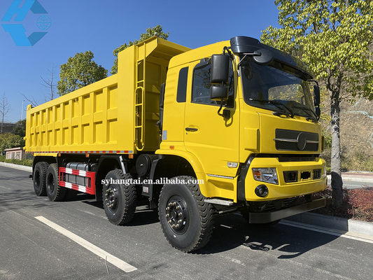 El transporte de registración minero 50 Ton Dump Truck 8x4 12 del camión volquete pesado rueda el motor diesel