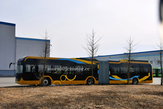 Autobús público eléctrico de 18 metros articulado BRT FCV con pila de combustible de hidrógeno 155 pasajeros 350 km Kilometraje