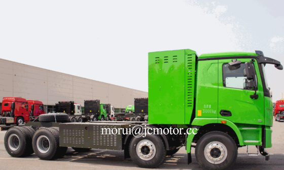 FCEV Nuevo camión de descarga eléctrica de hidrógeno de energía 12 ruedas 8x4 31 toneladas Kilometraje de 350 km para la mina de carbón