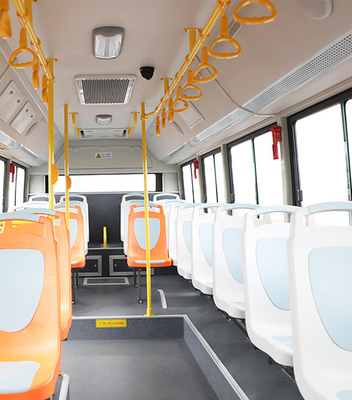 11 Ton Passenger Electric City Buses los 8M kilometraje los 330KM de 28 asientos con el sitio del equipaje