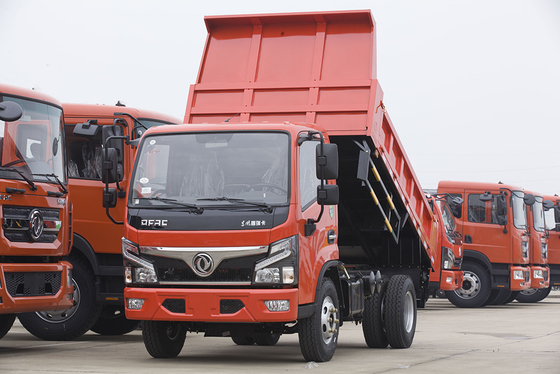 Dirección los 3.7m de la izquierda del motor del euro 4 DONGFENG Tipper Truck YUCHAI