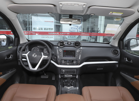 8AMT recogida diesel del poder 2.3L DONGFENG de cargo de la caja de cambios 4WD de la recogida plana del tanque