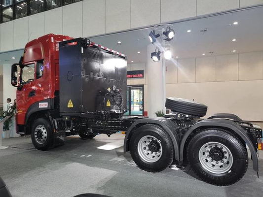 Capacidad eléctrica 282kwh de la batería del kilometraje los 320KM del camión del tractor de EV