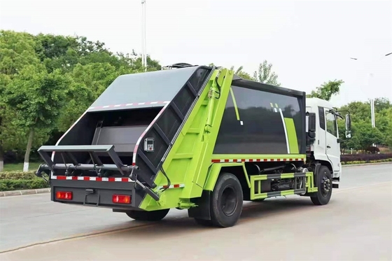 Capacidad de carga media de HP 14 Cbm del camión 210 del colector de los desperdicios 7500KG