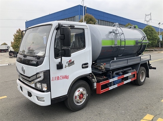 Motor diesel 4,7 Cbm del pequeño de DONGFENG de las aguas residuales del vacío tanque del petrolero 6MT