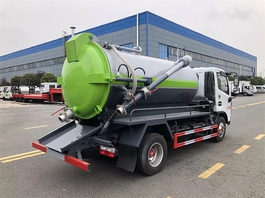 Motor diesel 4,7 Cbm del pequeño de DONGFENG de las aguas residuales del vacío tanque del petrolero 6MT