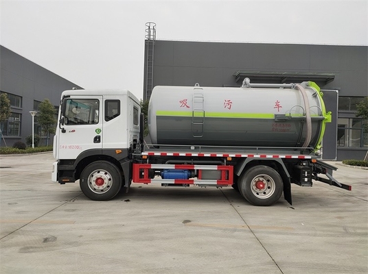 Camión 11,5 de petrolero diesel de la succión de las aguas residuales de CBM 200 HP del camión fecal medio de la succión