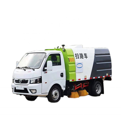 poder municipal 113hp Mini Road Sweeper de la gasolina del camión del saneamiento de la rueda 4x2