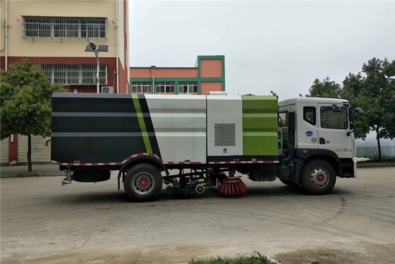 Motor diesel de limpieza 4x2 los 8m del camión municipal del saneamiento del barrendero 200 HP