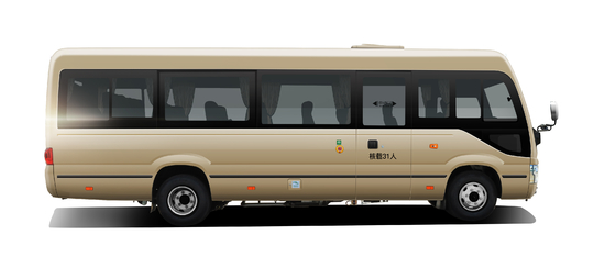Euro 2 4 5 6 transmisión manual diesel de Commuter Bus 154 HP 4400m m del coche