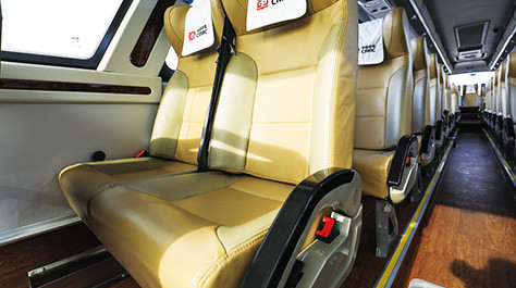 375 transmisión manual del euro 5 de Travel Custom Color del coche de HP 49 Seater 6 de lujo