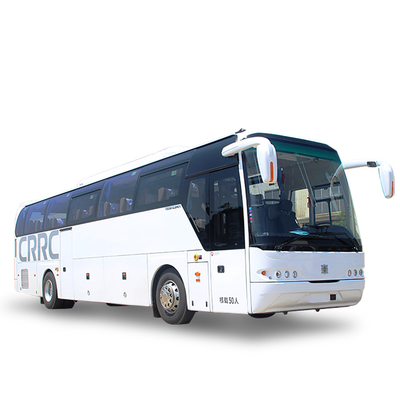 Transmisión manual del autobús del viaje del sistema de salida del coche el 12m de los asientos diesel del cuero 49