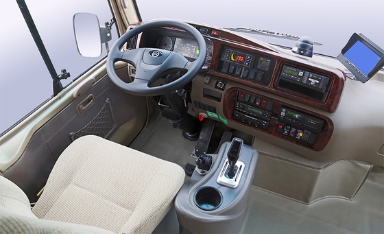 Coche de lujo izquierdo Bus de la dirección EV del autobús eléctrico puro del kilometraje los 375km