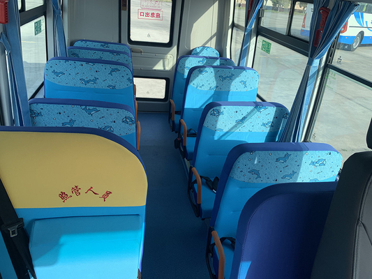 Servicio de autobús amarillo del ABS estándar diesel primario 120hp del autobús escolar los 6m WEICHAI del niño