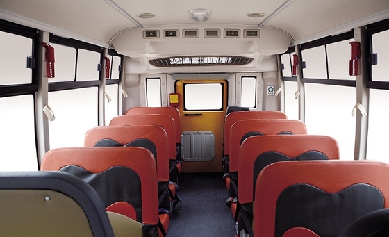 100hp 10 - 19 poder 80km/h del motor diesel de Shuttle Bus 5.5m del estudiante de Seater